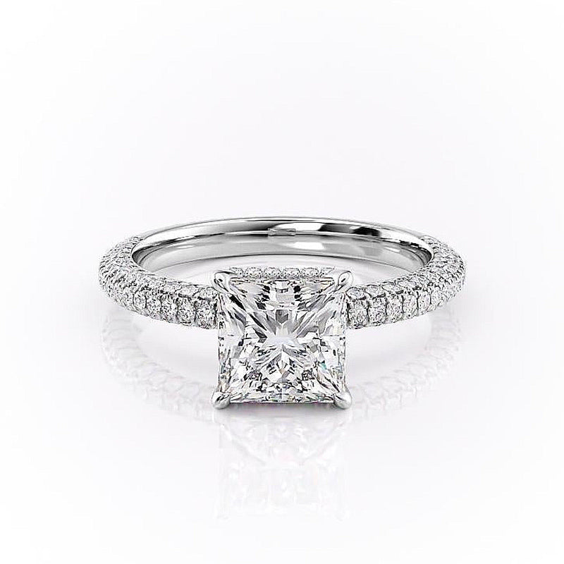Pave princess on sale cut