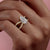 Pear Cut Moissanite Criss-Cross Design