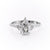 Pear Cut Moissanite Shoulder Set Ring Vintage Design