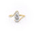 Pear Cut Moissanite Twist Ring