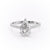 Pear Cut Moissanite Shoulder Set Ring With Hidden Halo