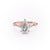Pear Cut Moissanite Shoulder Set Ring With Hidden Halo