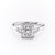 Princess Cut Moissanite 3 Stone Ring