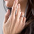 Princess Cut Moissanite Vintage Design