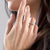 Princess Cut Moissanite Vintage Design