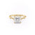 Princess Cut Moissanite Vintage Design