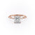 Princess Cut Moissanite With Stone Set Shoulders
