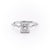 Princess Cut Moissanite With Stone Set Shoulders