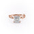 Princess Cut Moissanite Engagement Ring, Twig Design
