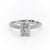 RADIANT CUT MOISSANITE PAVÉ SET SHOULDERS WITH HIDDEN HALO