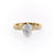 RADIANT CUT MOISSANITE STONE SET SHOULDERS WITH MILGRAIN EDGE