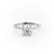 Round Cut Moissanite Engagement Ring With Hidden Halo