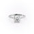 Round Cut Moissanite Engagement Ring With Hidden Halo