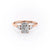 Radiant Cut Moissanite 3 Stone Ring