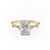 Radiant Cut Moissanite Vintage Design