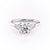 Round Cut Moissanite 3 Stone Ring
