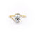 Round Cut Moissanite Twist Ring