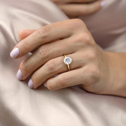 Women's Party Single Stone Plain Diamond Ring at Rs 19000 in Jabalpur | ID:  23514012212