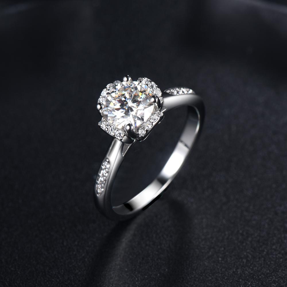 Simple engagement rings silver deals