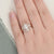 3pcs Vintage Style Bridal Ring Set, Oval Cut Center Stone