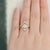 3pcs Vintage Style Bridal Ring Set, Oval Cut Center Stone