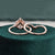 Vintage Style Bridal Ring Set, Pear Cut Center Stone