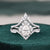 Vintage Style Bridal Ring Set, Oval Cut Center Stone
