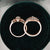 3pcs Vintage Style Bridal Ring Set, Oval Cut Center Stone