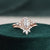 Bridal Ring Set, Oval Cut Center Stone, Hidden Halo