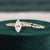 Vintage Style Bridal Ring Set, Marquise Cut