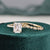 Bridal Ring Set, Emerald Cut Center Stone