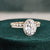 Bridal Ring Set, Oval Cut Center Stone