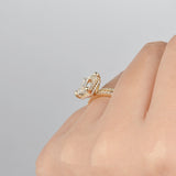 Bridal Ring Set, Emerald Cut Center Stone