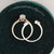 Vintage Style Bridal Ring Set, Marquise Cut