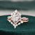 Vintage Style Bridal Ring Set, Oval Cut Center Stone