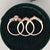 3pcs Vintage Style Bridal Ring Set, Round Cut Center Stone