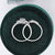 Vintage Style Bridal Ring Set, Pear Cut Center Stone