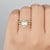 Bridal Ring Set, Emerald Cut Center Stone