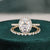 Bridal Ring Set, Oval Cut Center Stone