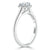 Round Cut Moissanite Halo Engagement Ring