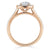 Round Cut Moissanite Halo Engagement Ring, Tiffany Style
