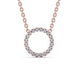Circle Shaped Pendant 0.35ct