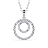 Circle Shaped Pendant 0.55ct
