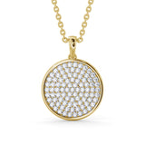 Circle Shaped Pendant 0.60ct