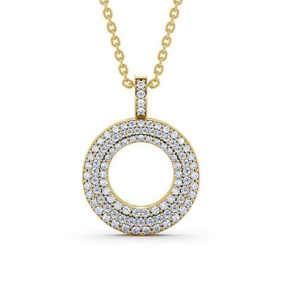 Circle Shaped Pendant 0.75ct