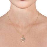 Circle Shaped Pendant 0.55ct