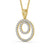 Circle Shaped Pendant 0.55ct