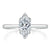 Marquise Cut Moissanite Engagement Ring, Classic Design