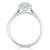 Oval Cut Moissanite Halo Engagement Ring