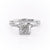 Cushion Cut Moissanite Engagement Ring, Vintage Design